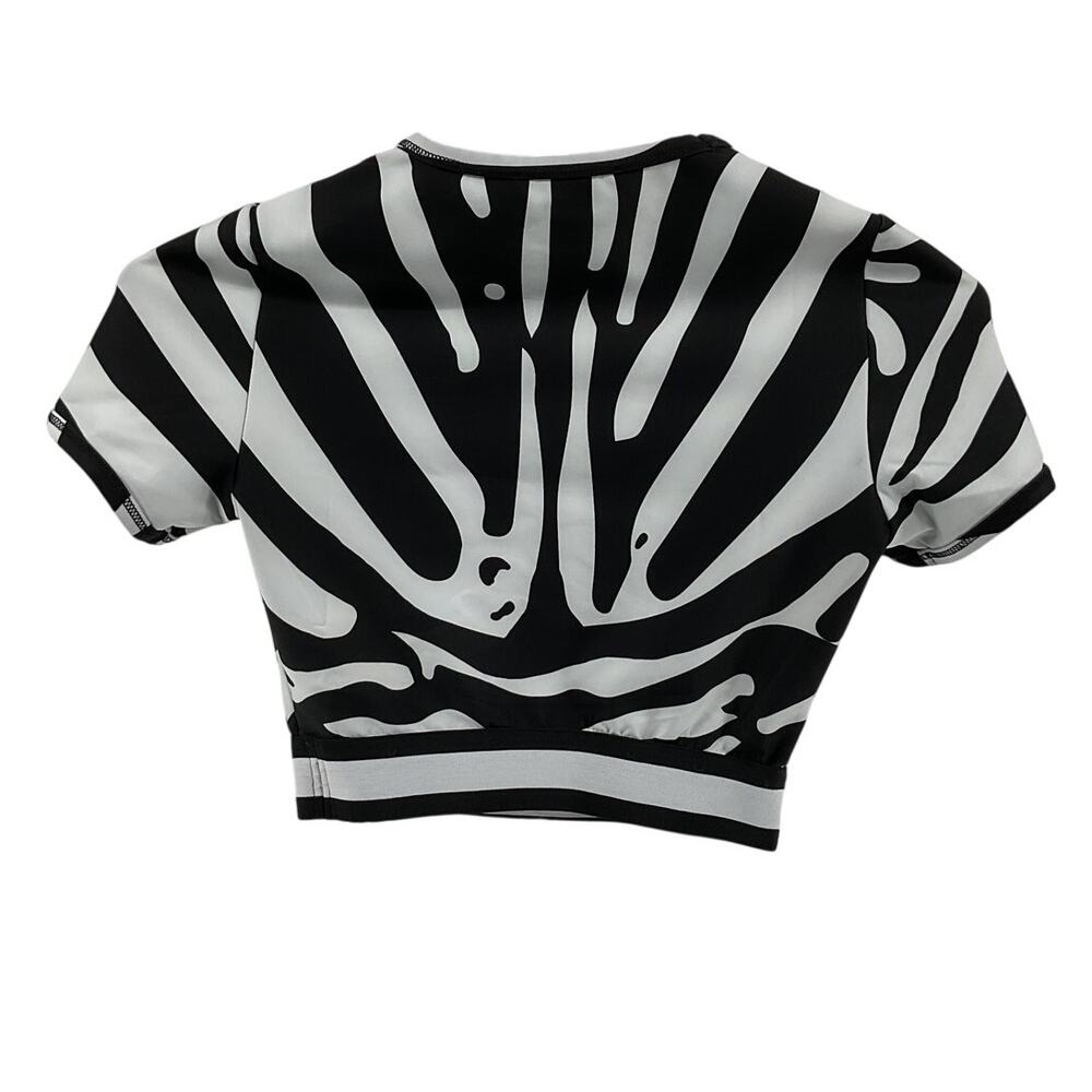 Dolce & Gabbana Printed Black Zebra T Shirt Size 38 / US 2 - Picture 3 of 6